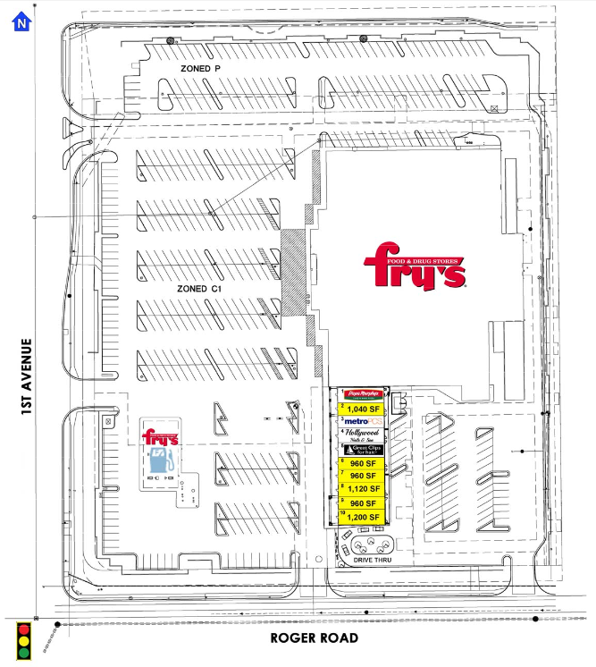 1st & Roger Site plan